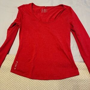 P'tula Vibrant Red Long Sleeve Tee